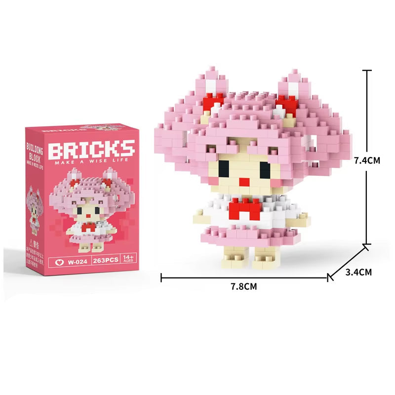 Mini Building Block Figures Collection Set - Collectible Character Construction Toys Ages 5+