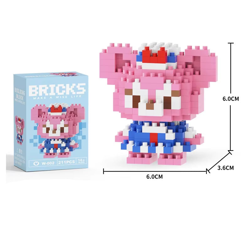 Mini Building Block Figures Collection Set - Collectible Character Construction Toys Ages 5+