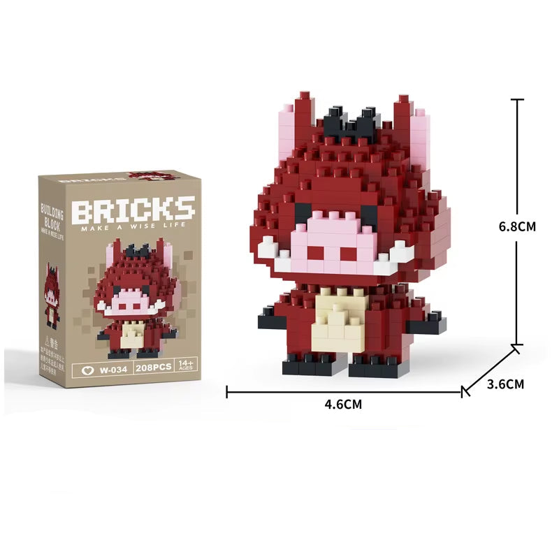 Mini Building Block Figures Collection Set - Collectible Character Construction Toys Ages 5+