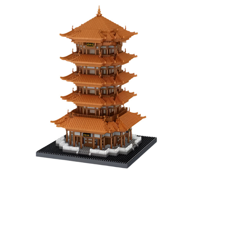 Four Great Towers of China Building Set - Famous Chinese Architecture Model Kit Kids 6+ Cultural Landmark Construction Toy