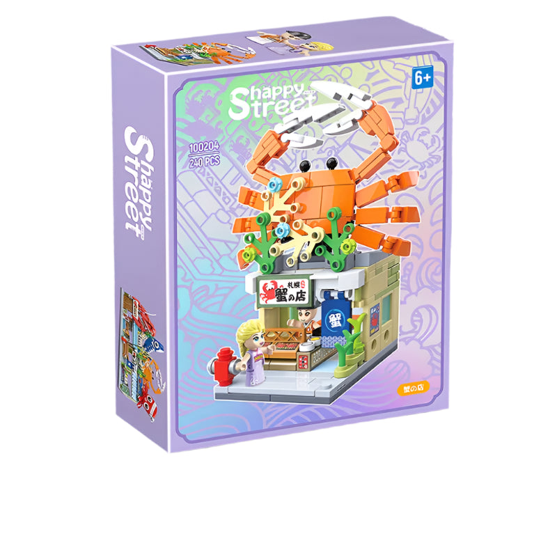 Japanese Takoyaki Shop Building Set - Mini Street View Architecture Model Kit Teens 14+ Authentic Cultural Construction Toy