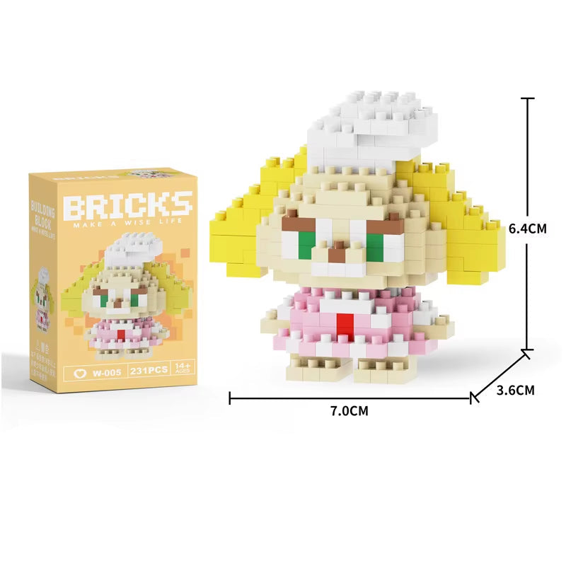 Mini Building Block Figures Collection Set - Collectible Character Construction Toys Ages 5+