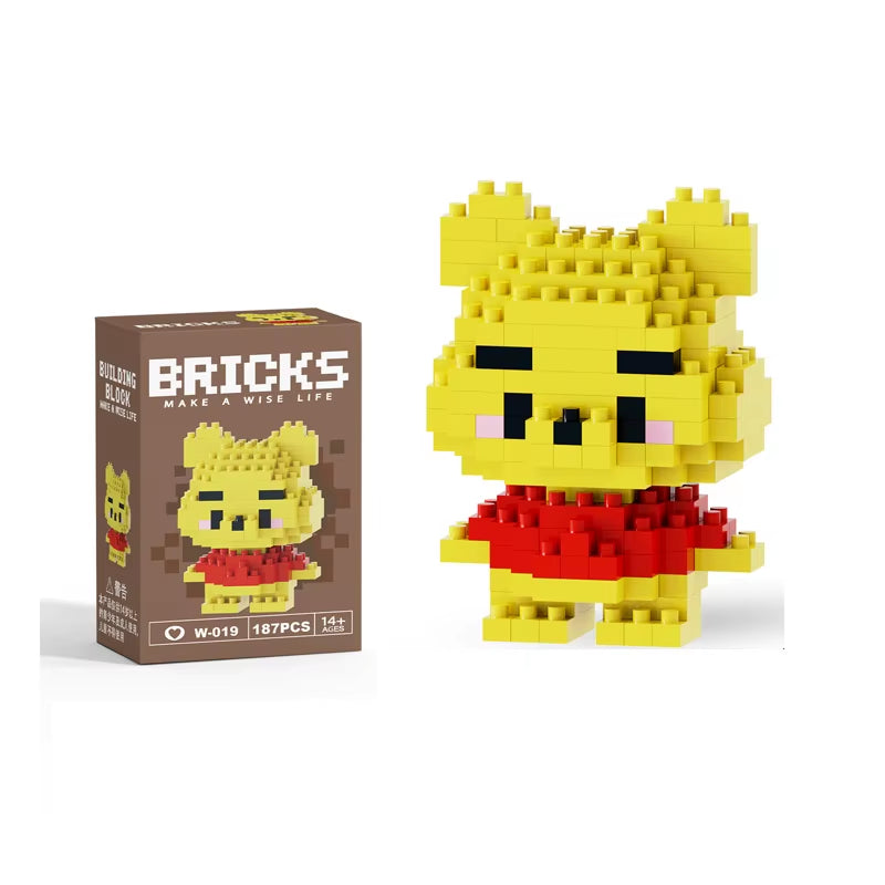 Mini Building Block Figures Collection Set - Collectible Character Construction Toys Ages 5+