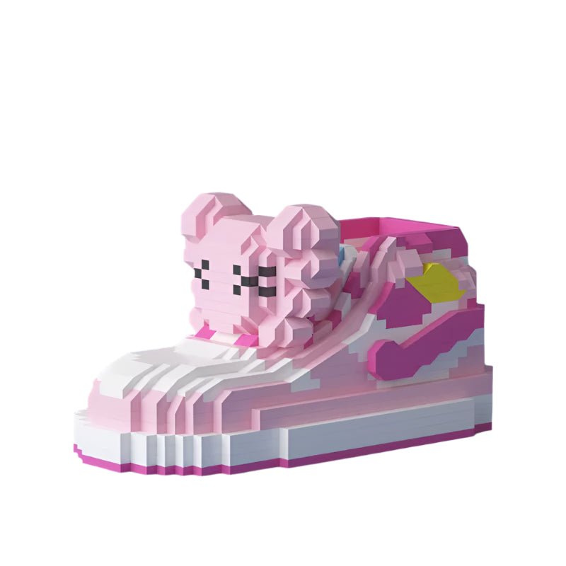 Building Block Sneaker Shoes Set - DIY Construction Toy - Ages 5-7 -  STEM Activity - Non-Toxic ABS Plastic