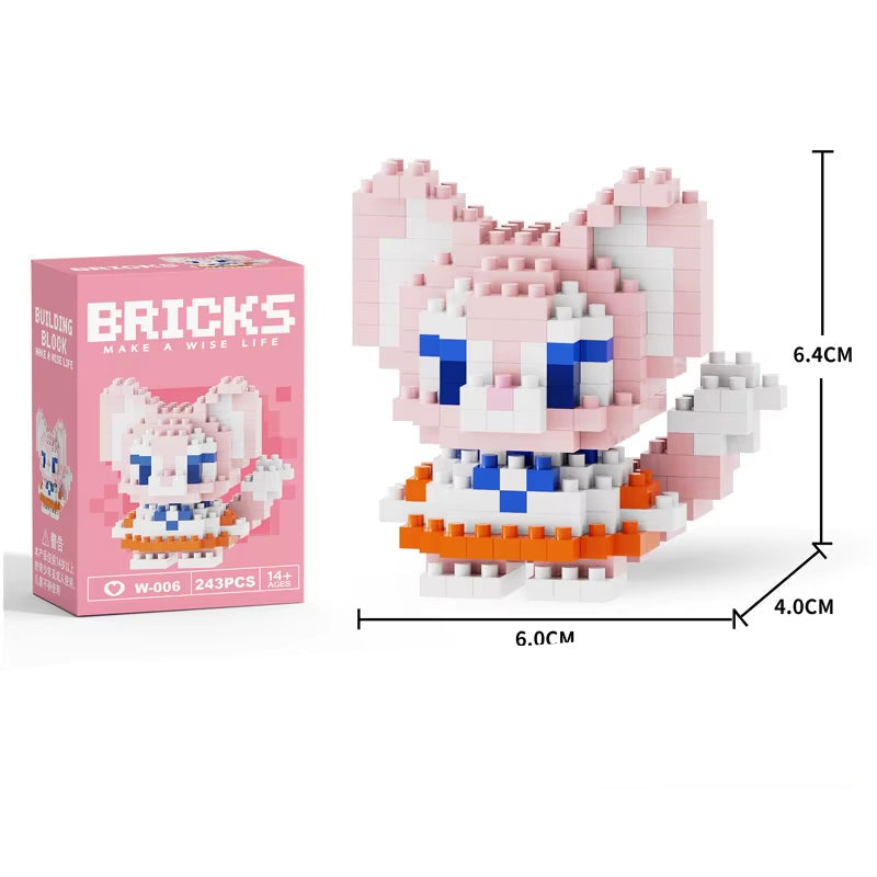 Mini Building Block Figures Collection Set - Collectible Character Construction Toys Ages 5+