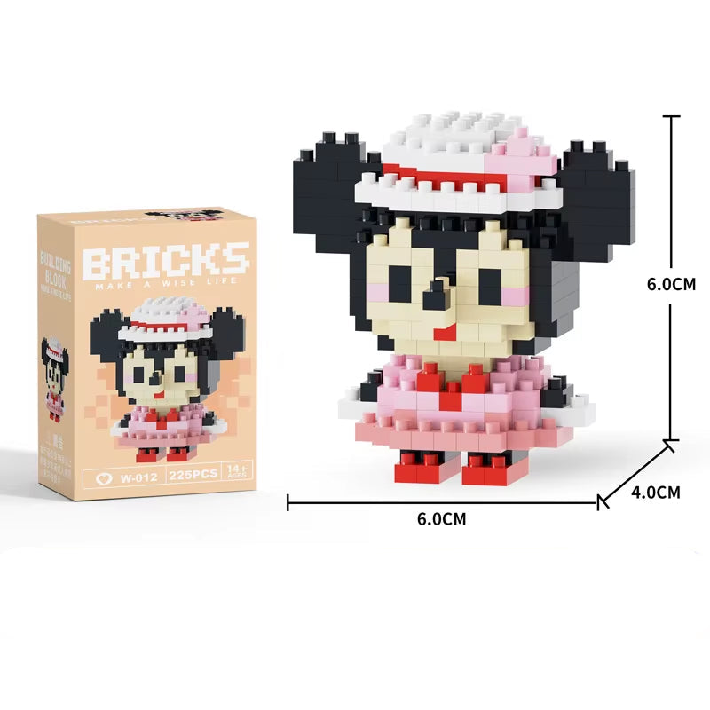 Mini Building Block Figures Collection Set - Collectible Character Construction Toys Ages 5+