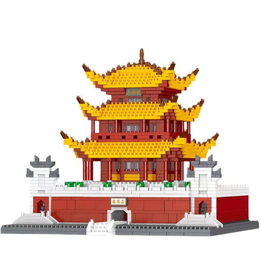 Four Great Towers of China Building Set - Famous Chinese Architecture Model Kit Kids 6+ Cultural Landmark Construction Toy