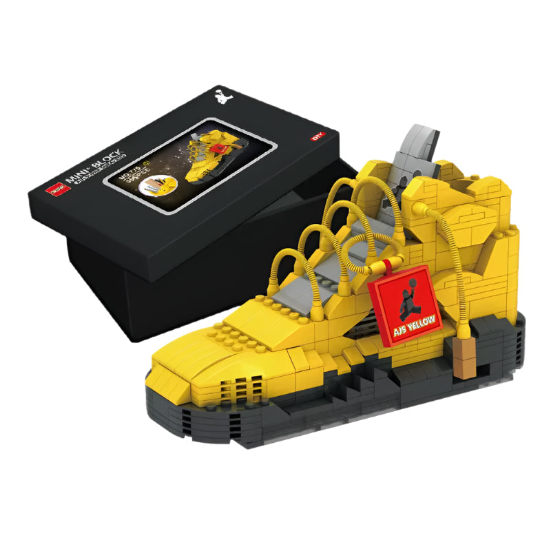 Basketball Sneaker Building Blocks Set - STEM  Construction Toy for Kids Ages 6+ - DIY Assembly Kit
