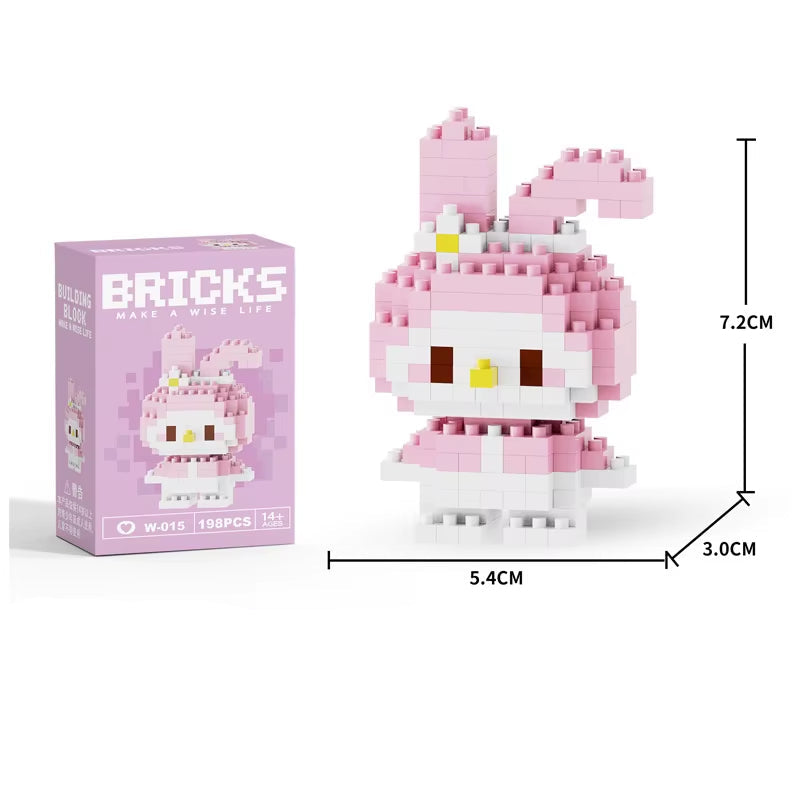 Mini Building Block Figures Collection Set - Collectible Character Construction Toys Ages 5+