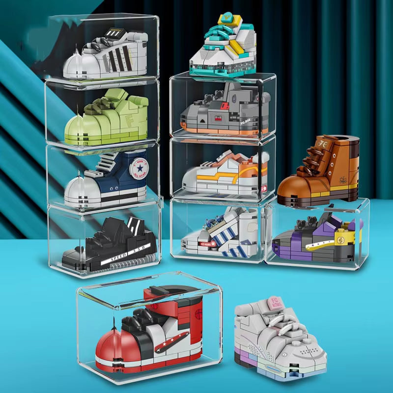 Mini Sports Sneaker Building Blocks Set -  STEM Toy for Kids Ages 6+ - 150+ Pieces Construction Kit