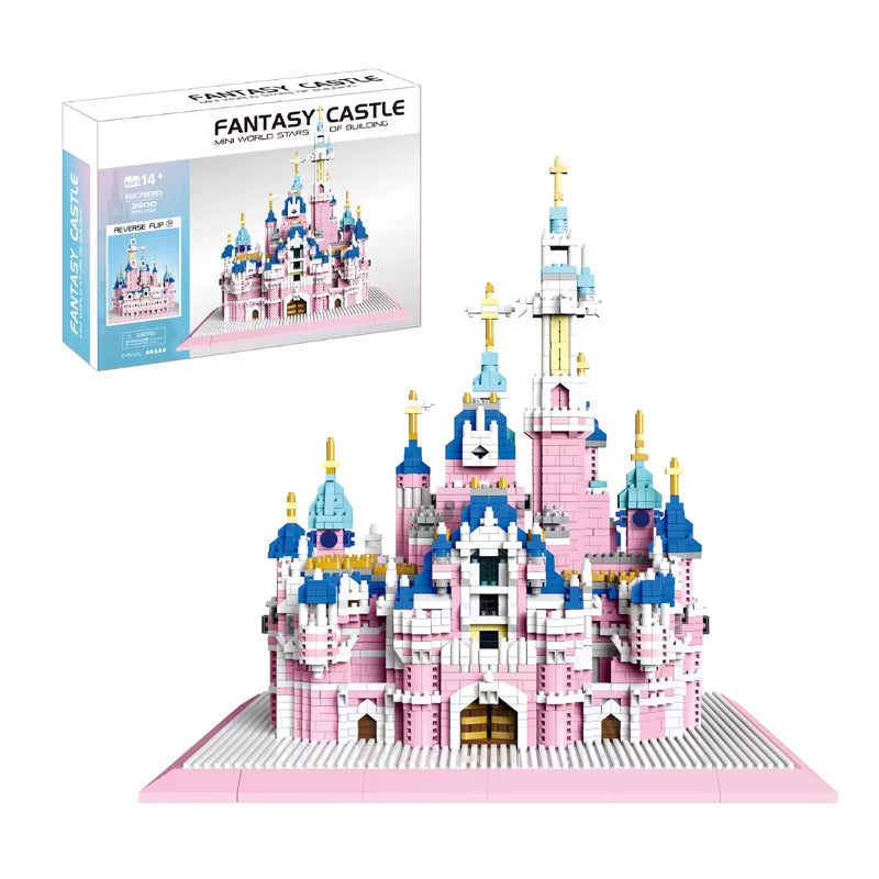 Enchanting Princess Castle Building Set - DIY Fairy Tale Palace Model Kit Kids 14+ Creative Architecture Toy Gift