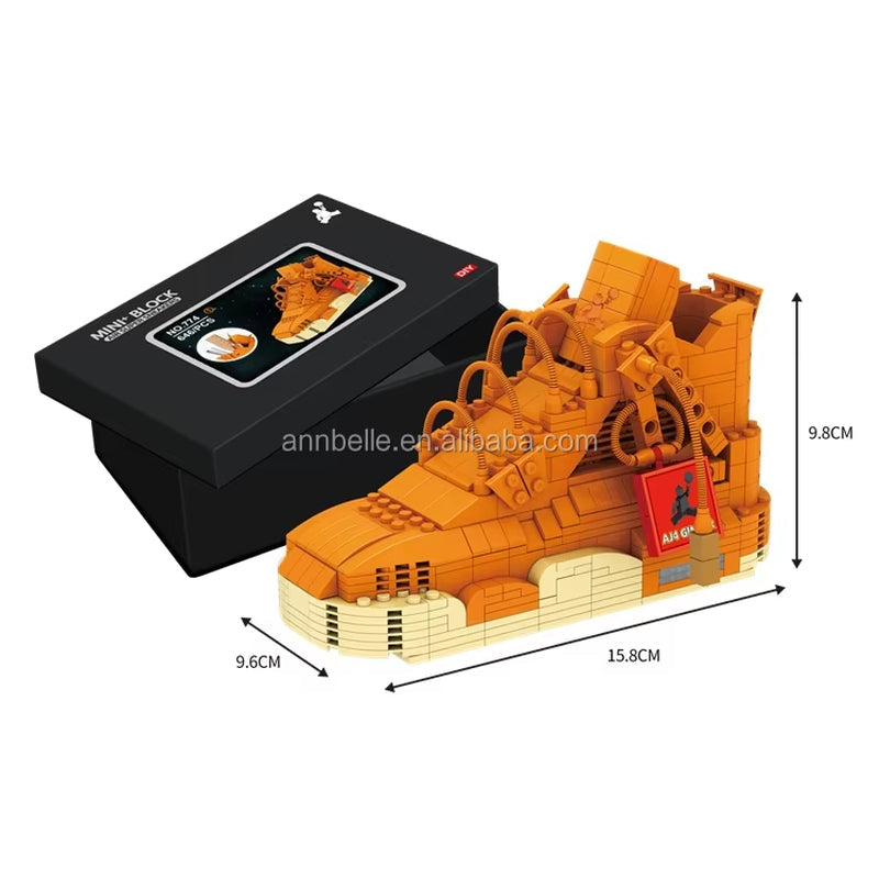 Basketball Sneaker Building Block Set -  Shoe Model Construction Toy Ages 6+