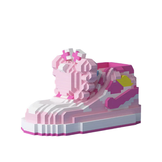 Building Block Sneaker Shoes Set - DIY Construction Toy - Ages 5-7 -  STEM Activity - Non-Toxic ABS Plastic