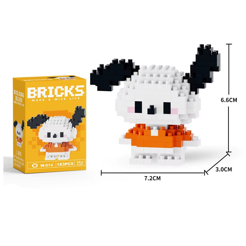 Mini Building Block Figures Collection Set - Collectible Character Construction Toys Ages 5+