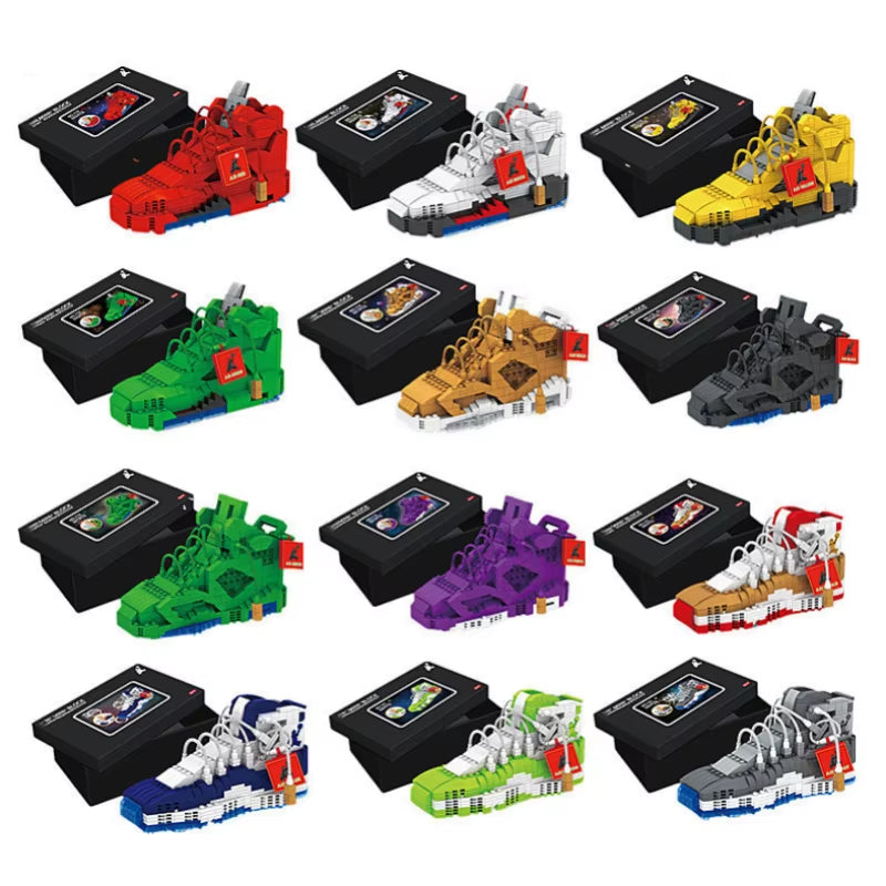 Nano Building Blocks Basketball Sneaker Set 420 Pieces - Advanced Construction Kit for Ages 14+ Teens Adults