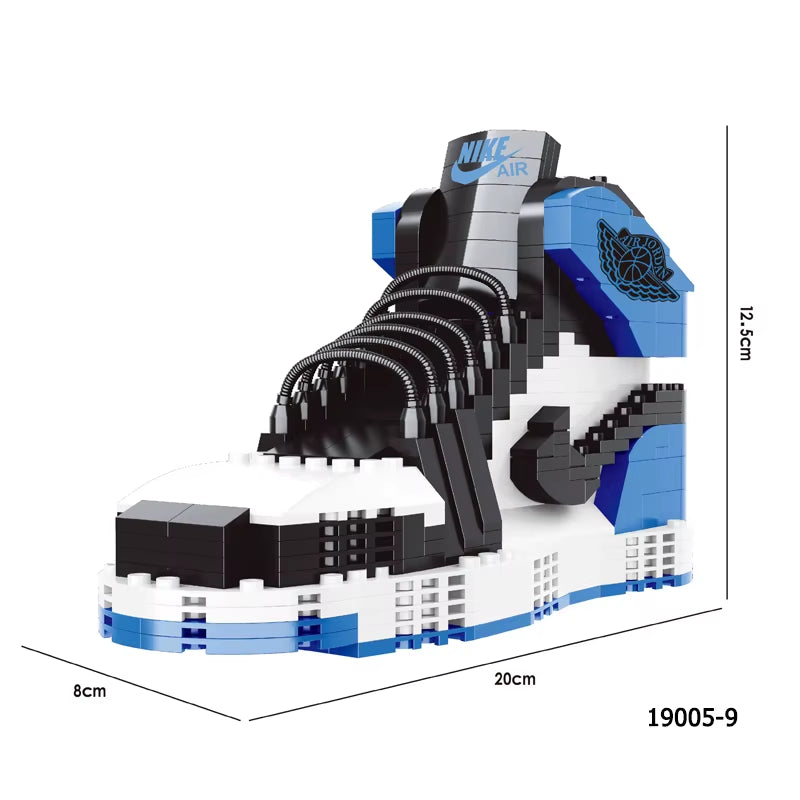 Nano Building Blocks Basketball Sneaker Set 420 Pieces - Advanced Construction Kit for Ages 14+ Teens Adults