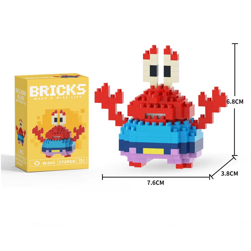 Mini Building Block Figures Collection Set - Collectible Character Construction Toys Ages 5+