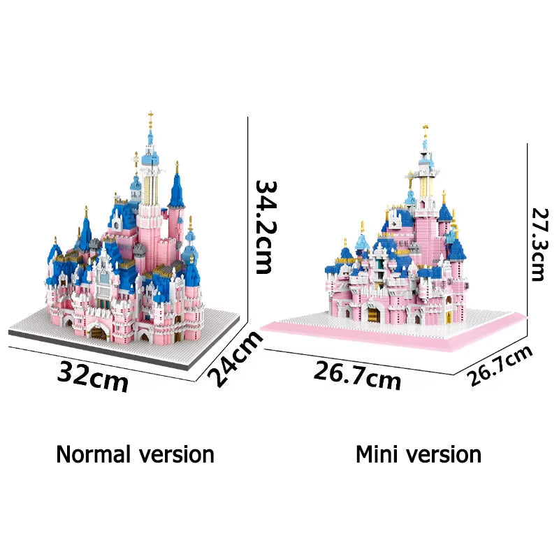 Enchanting Princess Castle Building Set - DIY Fairy Tale Palace Model Kit Kids 14+ Creative Architecture Toy Gift