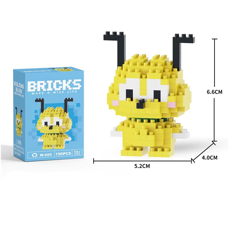 Mini Building Block Figures Collection Set - Collectible Character Construction Toys Ages 5+