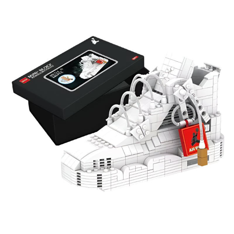 Basketball Sneaker Building Blocks Set - STEM  Construction Toy for Kids Ages 6+ - DIY Assembly Kit