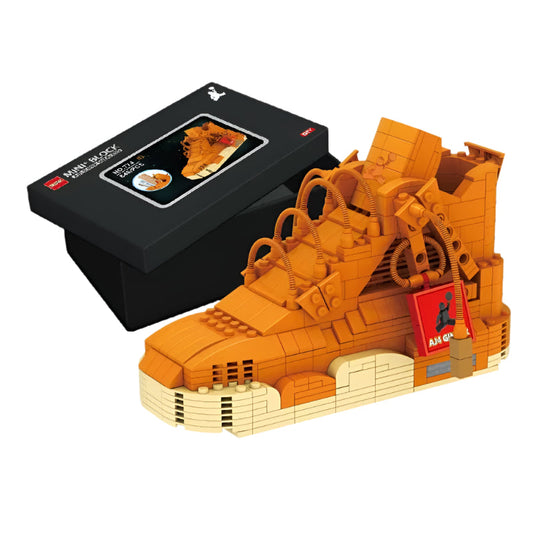 Basketball Sneaker Building Blocks Set - STEM  Construction Toy for Kids Ages 6+ - DIY Assembly Kit