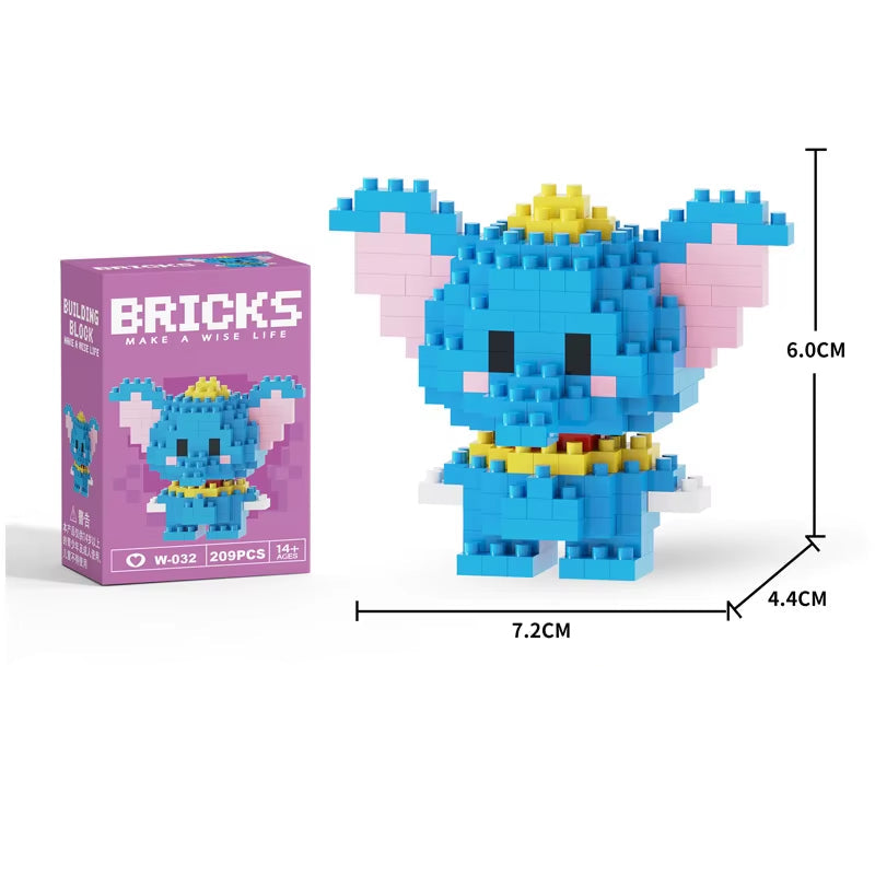 Mini Building Block Figures Collection Set - Collectible Character Construction Toys Ages 5+