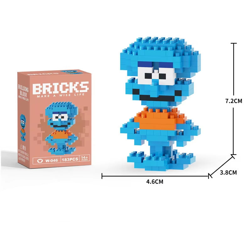Mini Building Block Figures Collection Set - Collectible Character Construction Toys Ages 5+