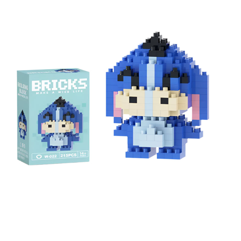 Mini Building Block Figures Collection Set - Collectible Character Construction Toys Ages 5+