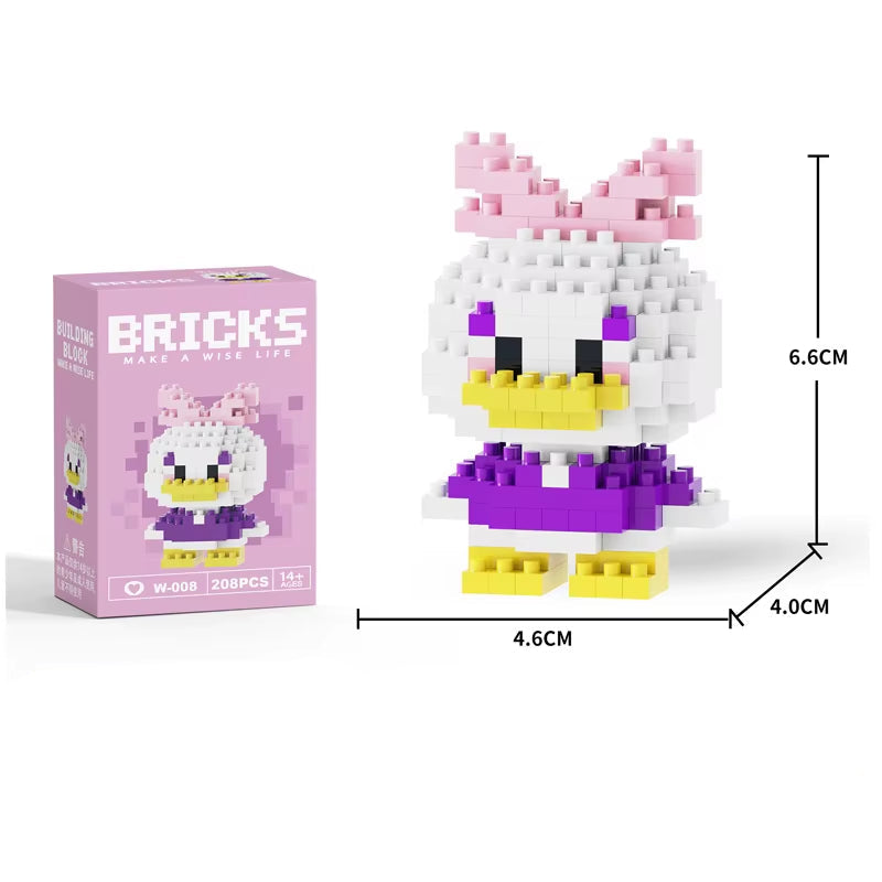 Mini Building Block Figures Collection Set - Collectible Character Construction Toys Ages 5+