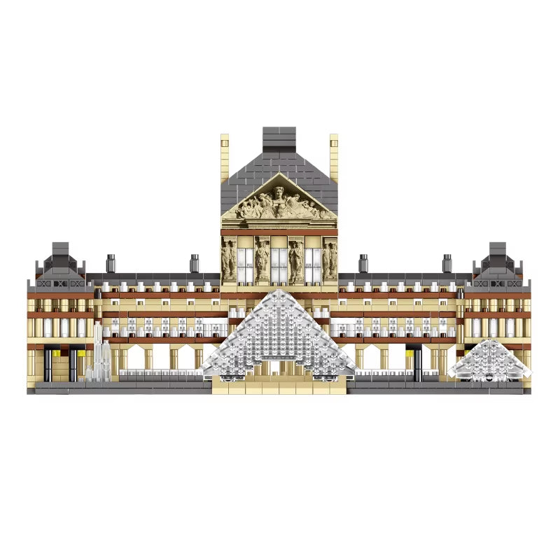 Louvre Museum Building Blocks Set - Famous Monument Mini Architecture Toy Kids 6+ Educational STEM Gift 800+ Pieces