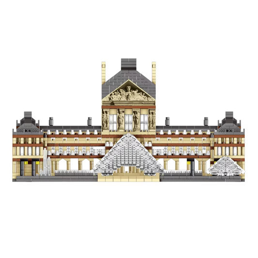 Louvre Museum Building Blocks Set - Famous Monument Mini Architecture Toy Kids 6+ Educational STEM Gift 800+ Pieces