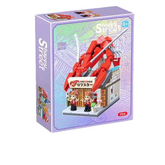 Japanese Takoyaki Shop Building Set - Mini Street View Architecture Model Kit Teens 14+ Authentic Cultural Construction Toy