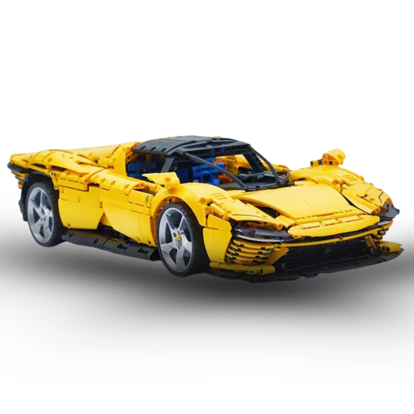 Classic Sports Car Building Set - 3778 Pieces Red Supercar Model Kit for Adults 18+ - Premium Construction Blocks with Working Engine