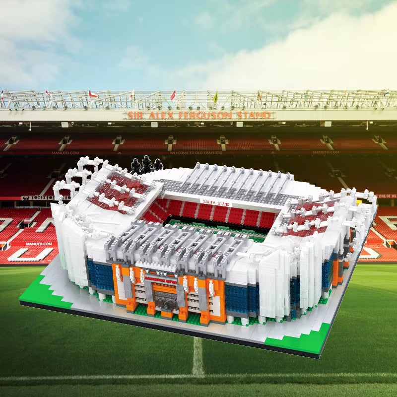 Old Trafford Stadium Building Blocks Set - 3D Soccer Field Model Kit Kids 14+  Football Stadium Construction Toy