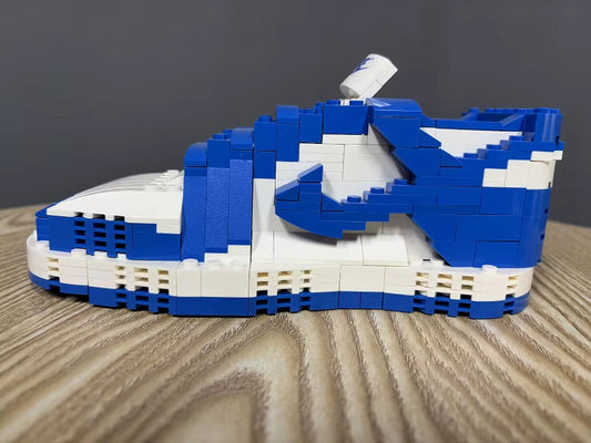 Custom Sneaker Building Blocks Set - 3D Shoe Model Construction Toy - Ages 8+ - DIY  Block Kit - 1:12 Scale