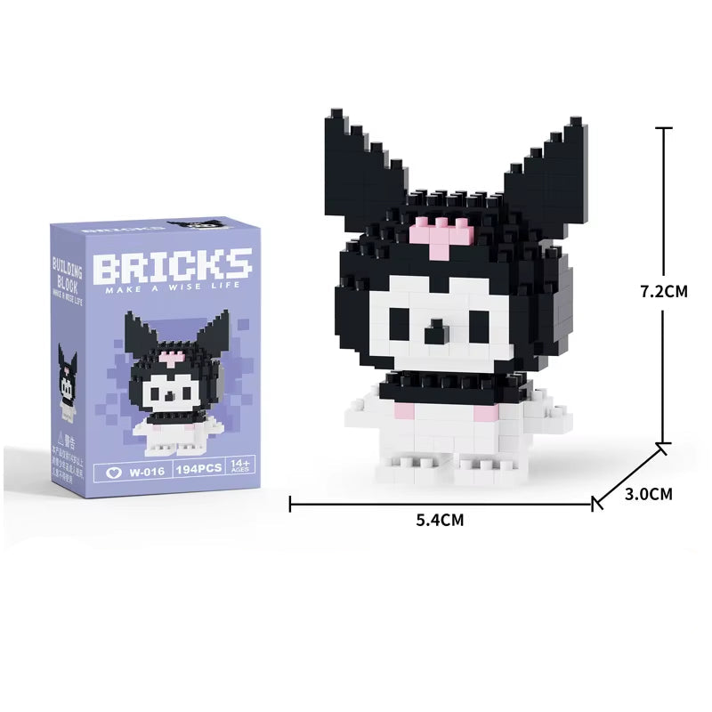 Mini Building Block Figures Collection Set - Collectible Character Construction Toys Ages 5+