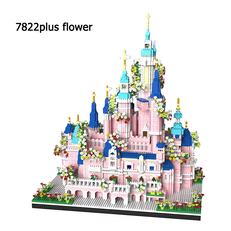 Enchanting Princess Castle Building Set - DIY Fairy Tale Palace Model Kit Kids 14+ Creative Architecture Toy Gift
