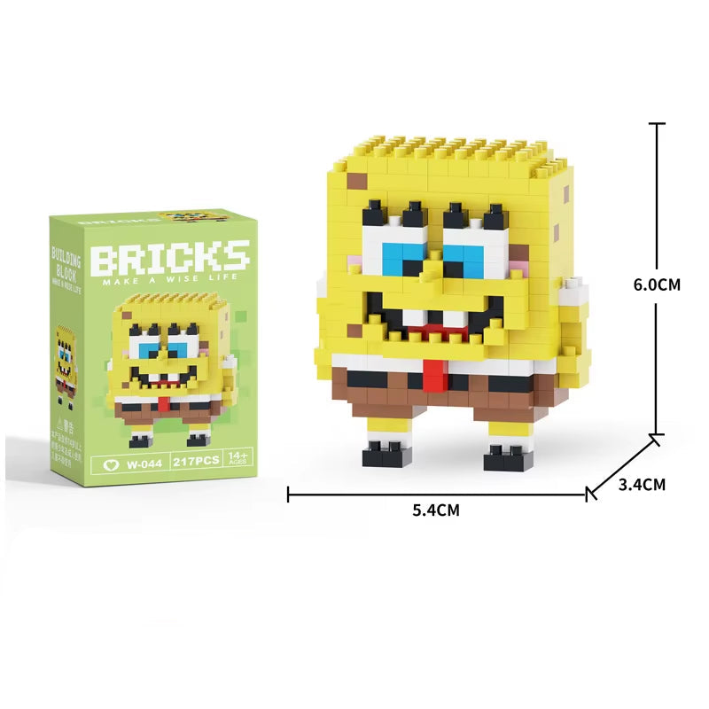 Mini Building Block Figures Collection Set - Collectible Character Construction Toys Ages 5+