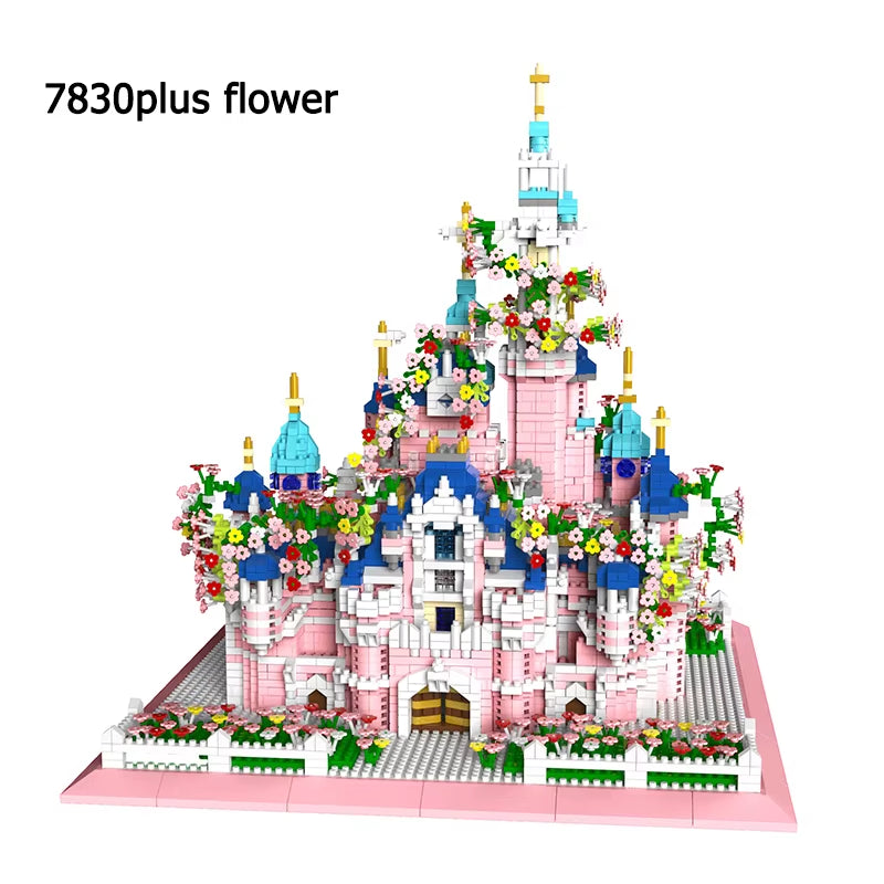 Enchanting Princess Castle Building Set - DIY Fairy Tale Palace Model Kit Kids 14+ Creative Architecture Toy Gift