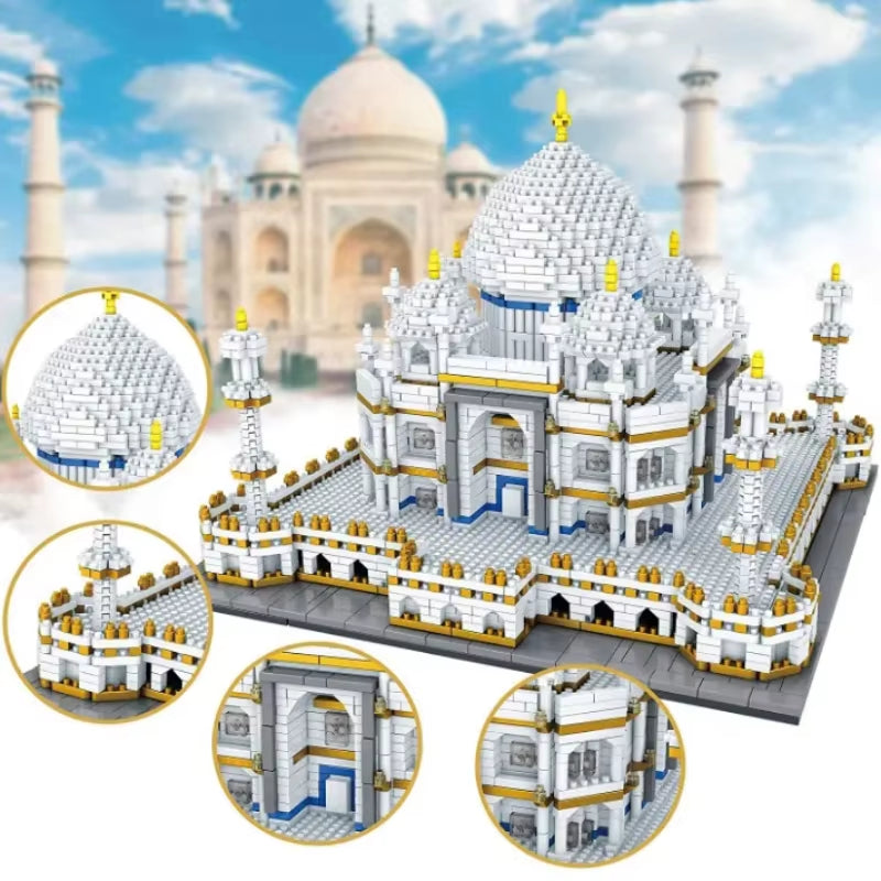 Taj Mahal Micro Block Building Set - STEM Architecture Construction Toy Ages 8+
