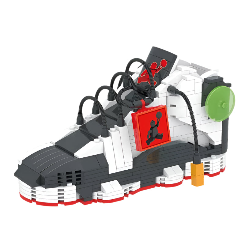 Basketball Sneaker Building Blocks Set - 432 Piece DIY Model Kit - Panda Style Design - Ages 8+ - Gift Box Included