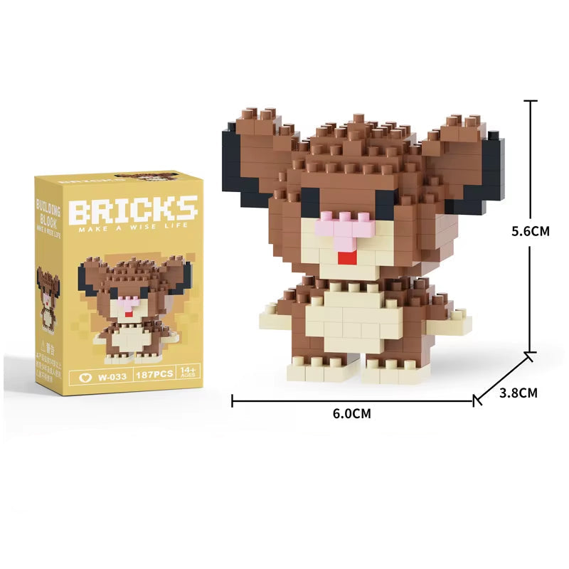 Mini Building Block Figures Collection Set - Collectible Character Construction Toys Ages 5+
