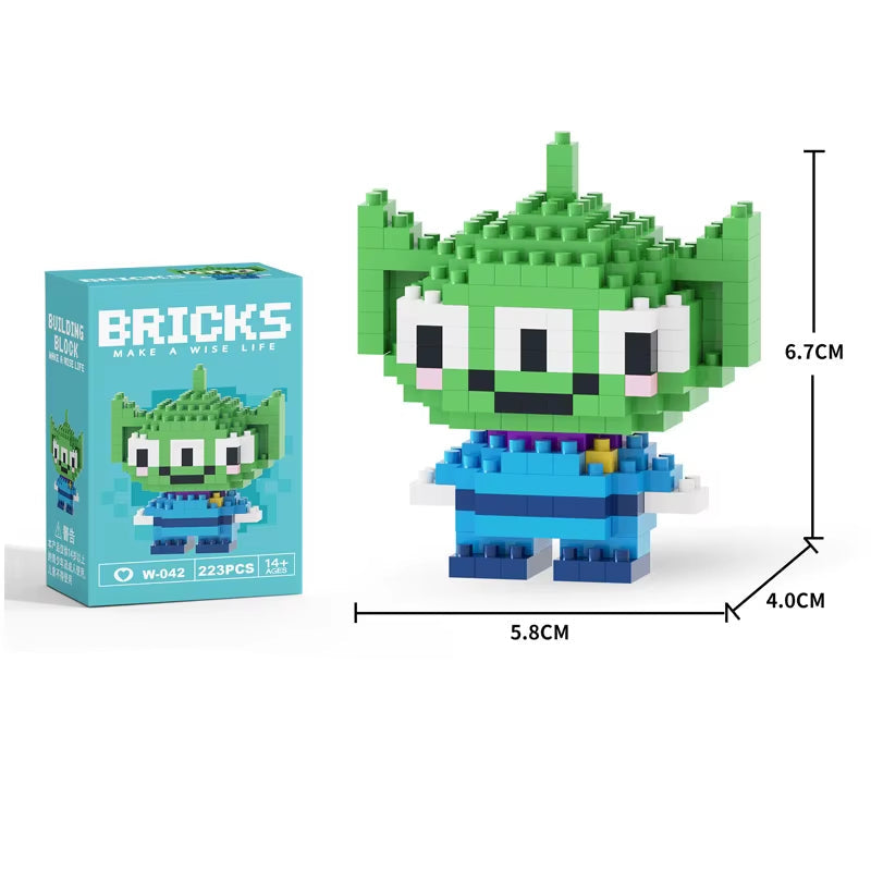 Mini Building Block Figures Collection Set - Collectible Character Construction Toys Ages 5+