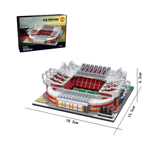 Old Trafford Stadium Building Blocks Set - 3D Soccer Field Model Kit Kids 14+  Football Stadium Construction Toy