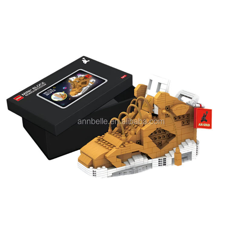 Basketball Sneaker Building Blocks Set - 432 Piece DIY Model Kit - Panda Style Design - Ages 8+ - Gift Box Included