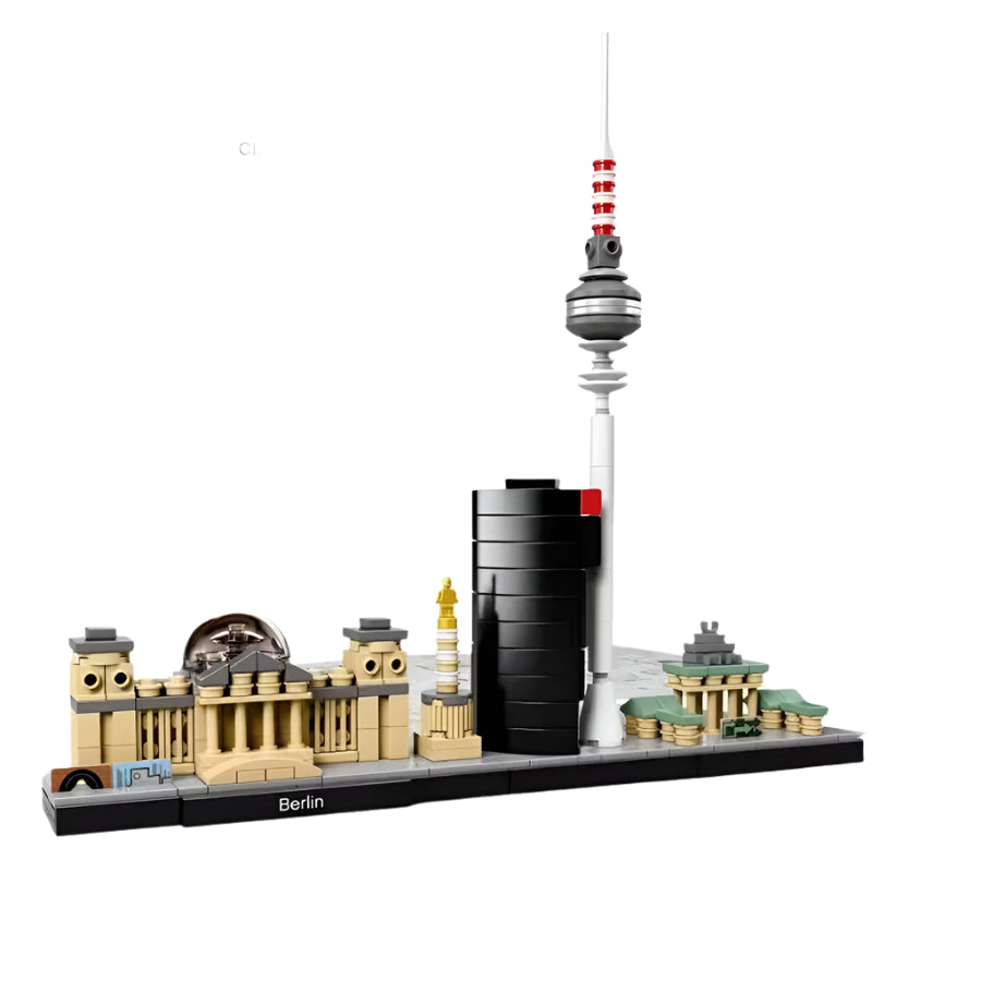City Skyline Building Blocks Set - Urban Architecture Construction Kit Ages 14+ Desktop Display Model Creative Building Toy