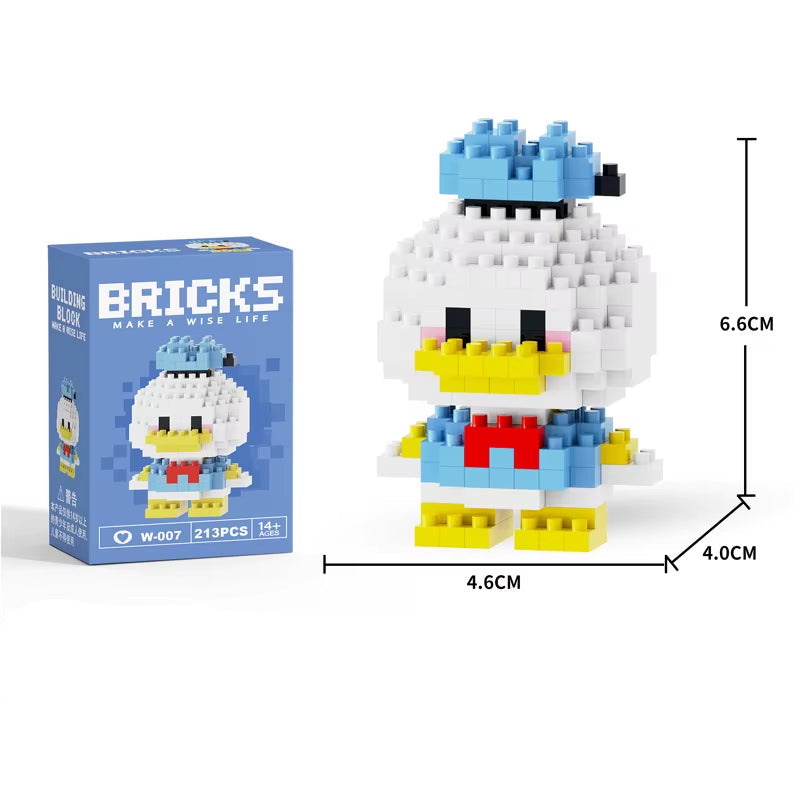 Mini Building Block Figures Collection Set - Collectible Character Construction Toys Ages 5+