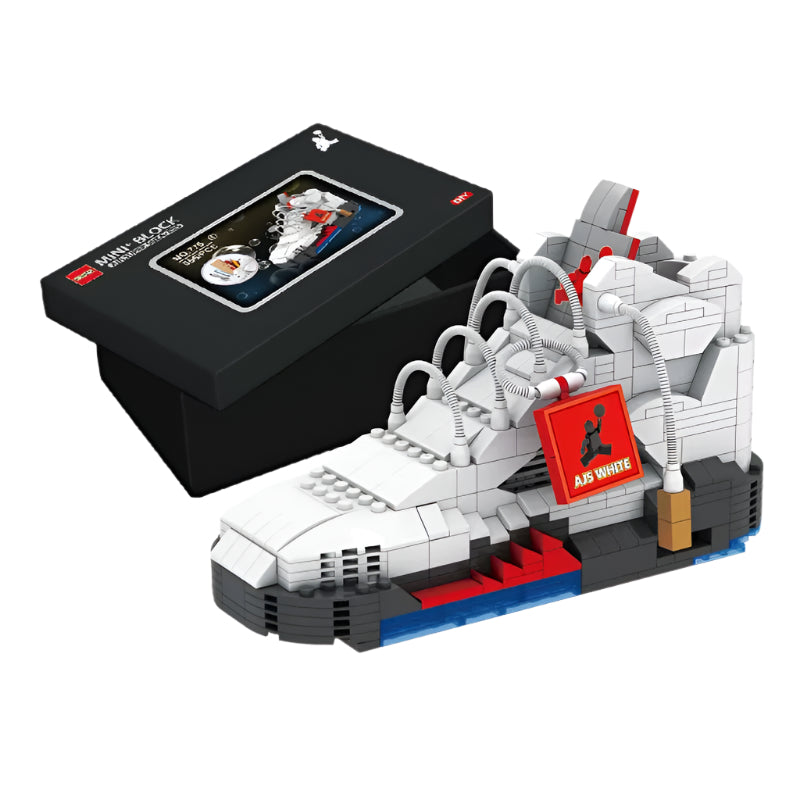 Basketball Sneaker Building Blocks Set - STEM  Construction Toy for Kids Ages 6+ - DIY Assembly Kit